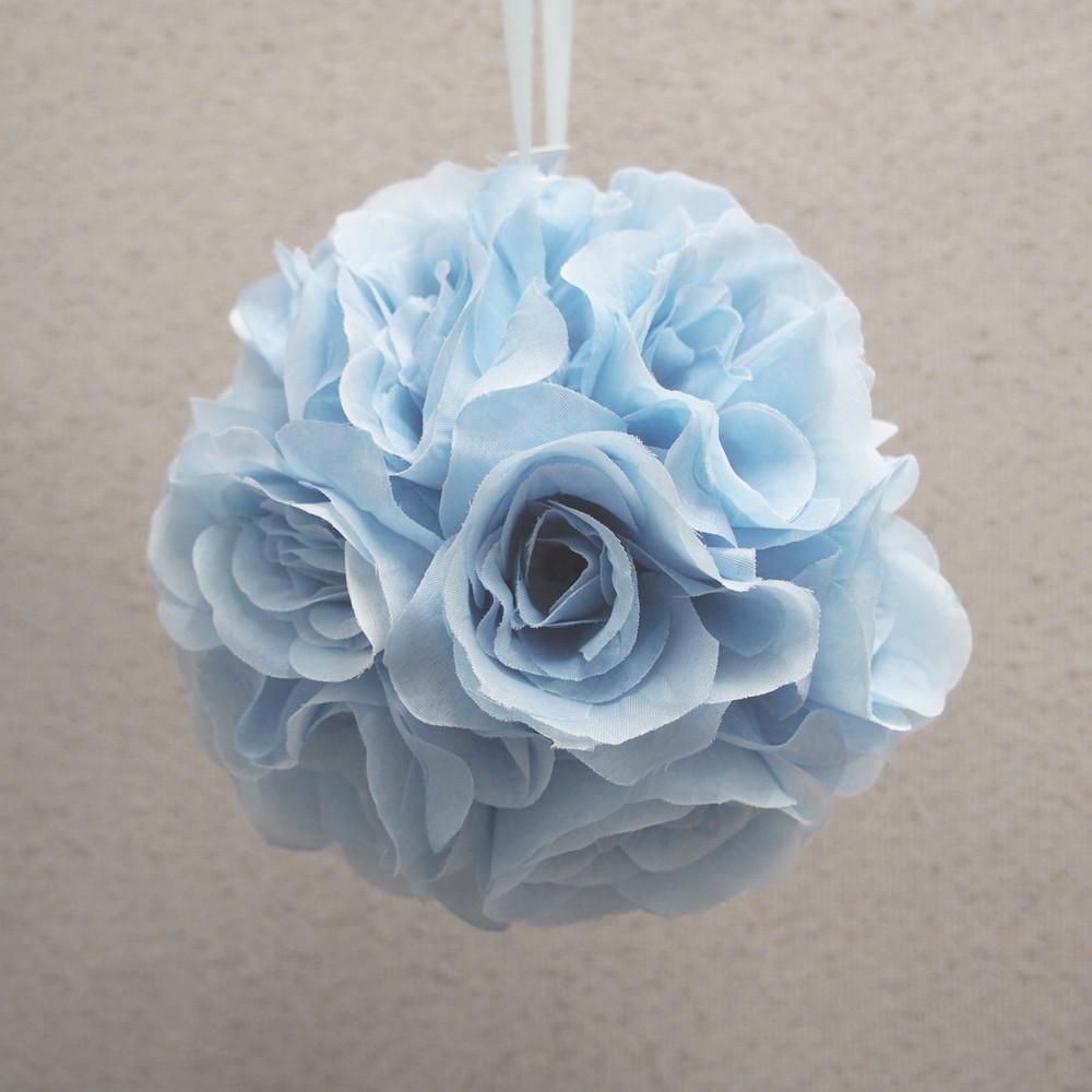 Silk Flower Kissing Balls Wedding Centerpiece, 6-Inch