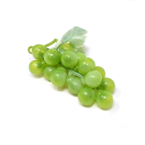 Artificial Grapes Bunch, Green, 3-Inch, 12-Piece