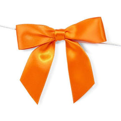 Pre-Tied Satin Bows, 7/8-Inch, 12-Piece