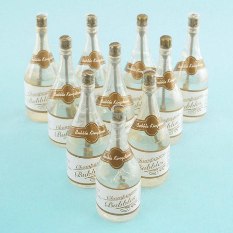 Wedding Champagne Bottle Bubbles, 3-1/2-inch, 24-Piece
