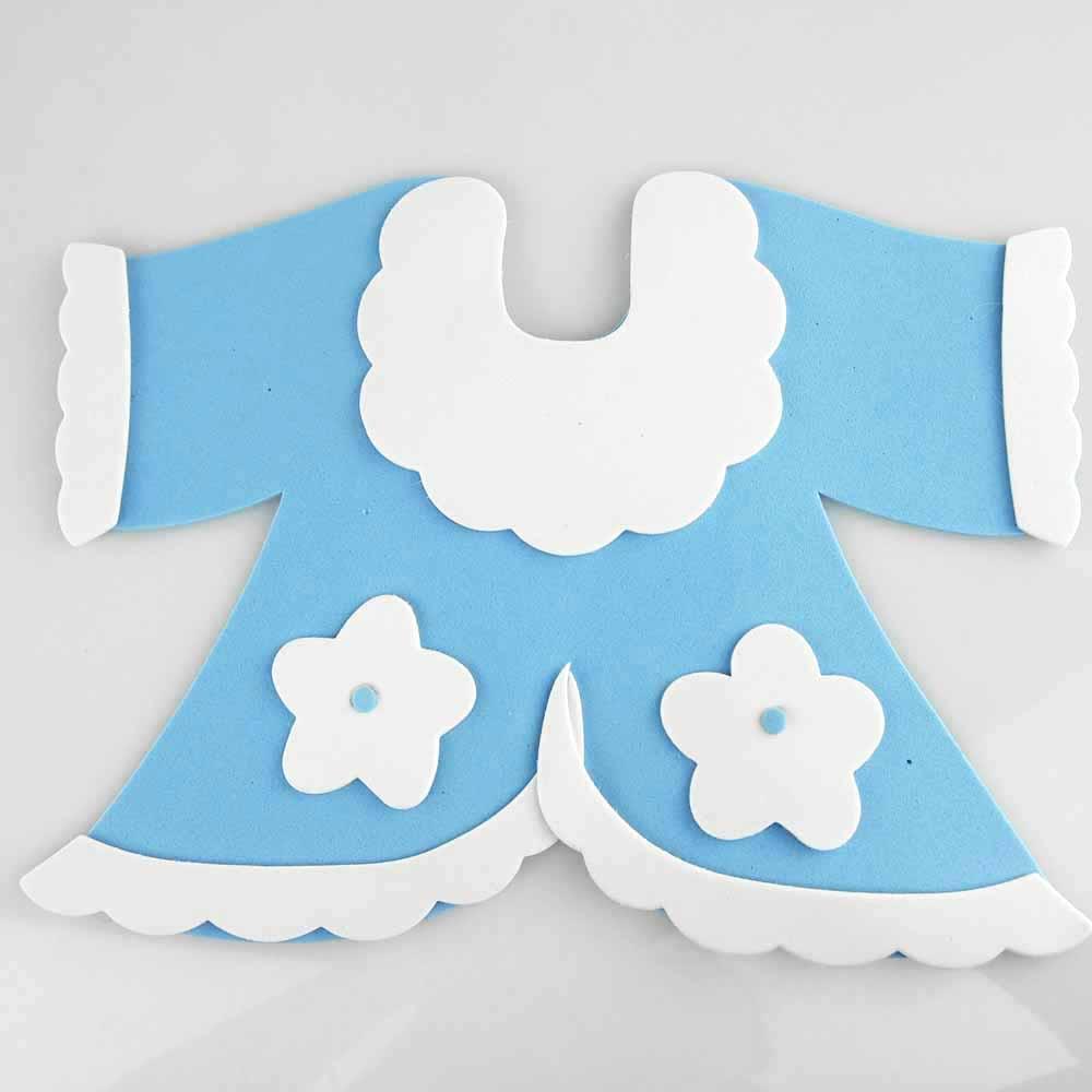 Baby Sweater Foam Decor, 6-Inch, Light Blue