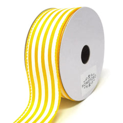 Cabana Stripes Satin Wired Ribbon, 10 Yards