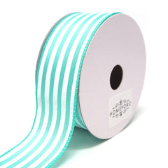 Cabana Stripes Satin Wired Ribbon, 10 Yards