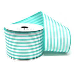 Cabana Stripes Satin Wired Ribbon, 10 Yards