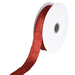 Nylon Metallic Glitter Ribbon, 7/8-inch, 25-yard