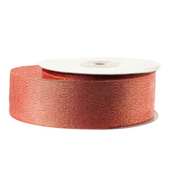 Metallic Taffeta Christmas Ribbons, 25-yard