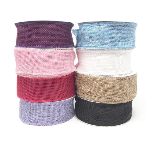 Loose Weave Faux Jute Ribbon, 10-yard