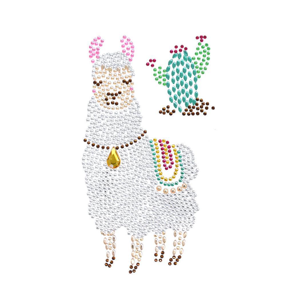Llama and Cactus Rhinestone Stickers, Assorted, 2-Piece