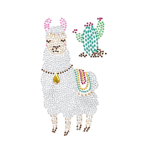 Llama and Cactus Rhinestone Stickers, Assorted, 2-Piece