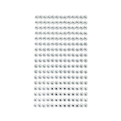 Round Rhinestone Gems Sticker Strips, 1/4-inch, 17-count