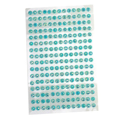 Self-Adhesive Flower Rhinestone Stickers, 3mm, 12-count