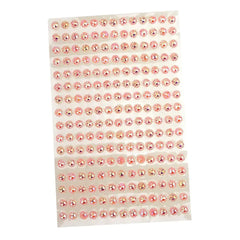 Self-Adhesive Flower Rhinestone Stickers, 3mm, 12-count