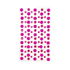 Rose and Flatback Gem Adhesive Rhinestone Stickers, 105-Piece