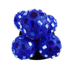 Glitter Disco Ornament Balls, 2-1/4-inch, 6-Piece