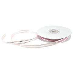 Silver-Lined Satin Edge Organza Ribbon