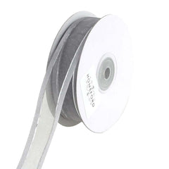 Silver-Lined Satin Edge Organza Ribbon