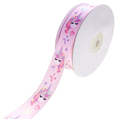 Lovely Unicorn Satin Ribbon, 7/8-Inch, 10-Yard