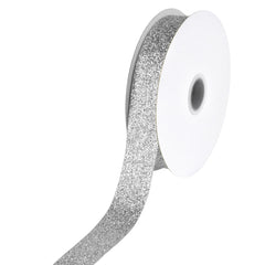 Nylon Metallic Glitter Ribbon, 7/8-inch, 25-yard