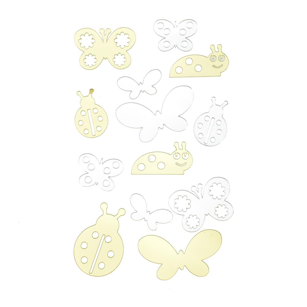 Mini Critters Reflective Stickers, 13-Piece