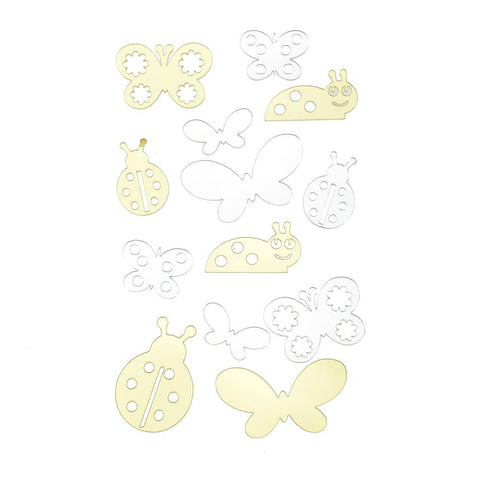 Mini Critters Reflective Stickers, 13-Piece