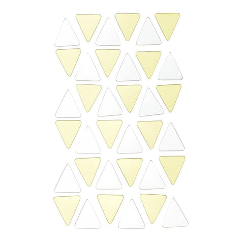 Mini Triangles Reflective Stickers, 36-Piece