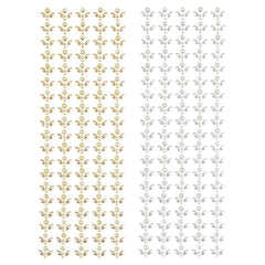 Pearl Floral Jewel Border Stickers, 5-Count