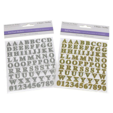 Mini Alphabet & Number Foil Stickers, 179-count