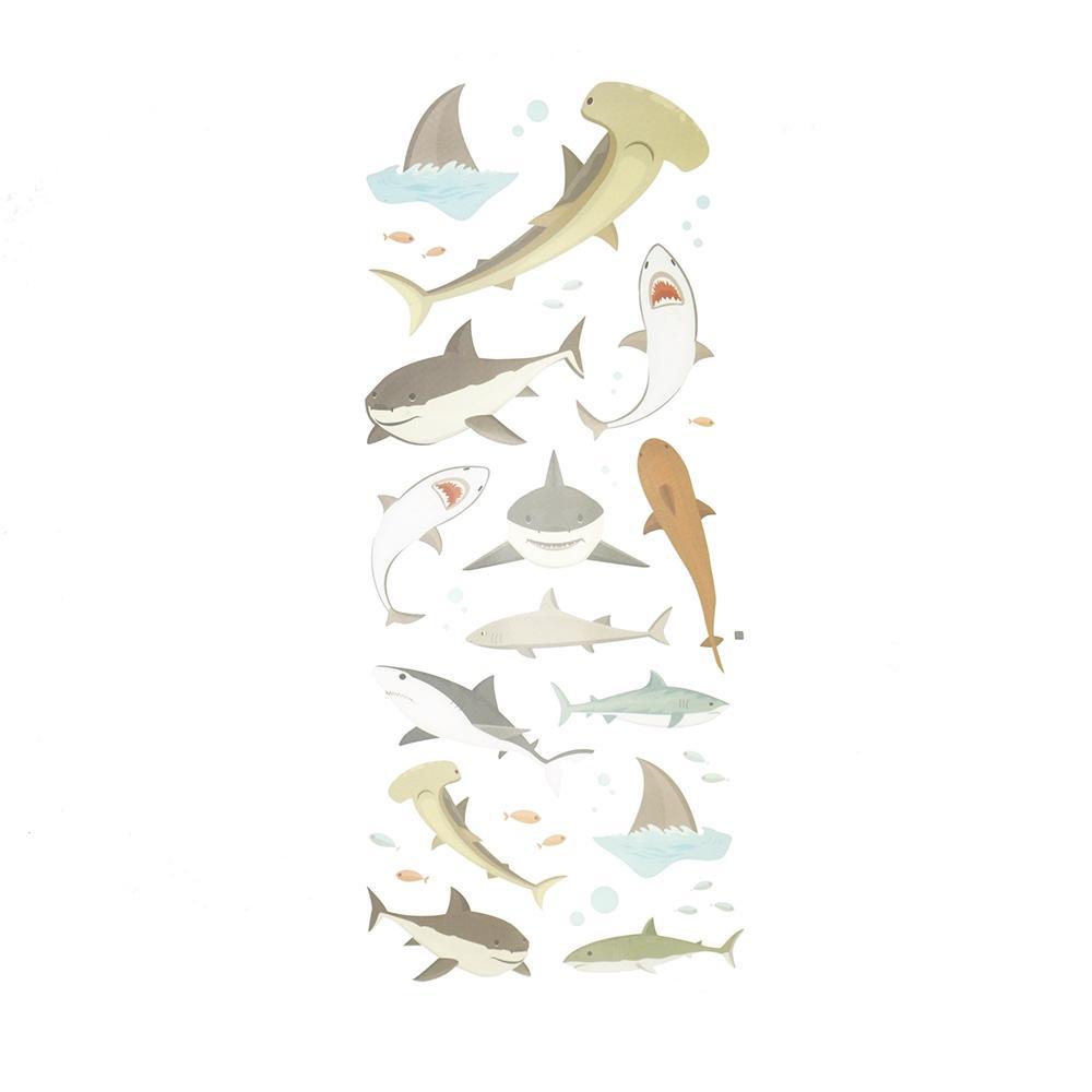 Shark Clear Photo Safe Stickers, 34-Piece