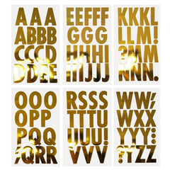 Big Font Alphabet Letter Stickers, Caps, 3-inch, 82-piece