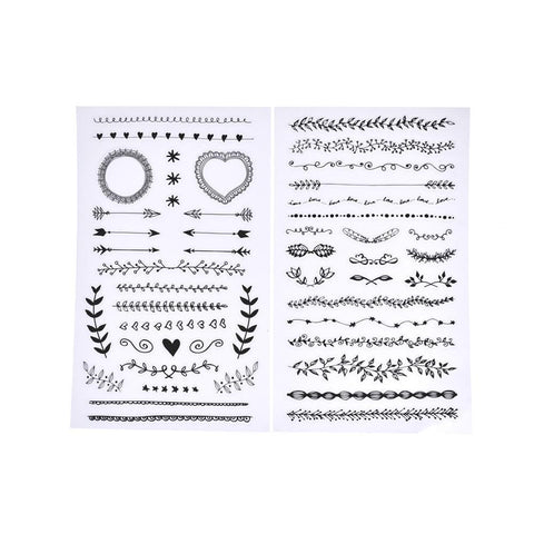 The Little Things Clear Border Stickers, 33-Piece