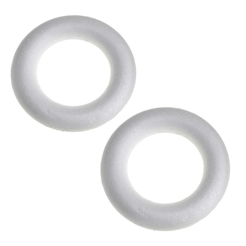 Circle Polyfoam DIY Project, 5-1/2-Inch, White, 2-Piece