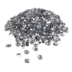Emerald Acrylic Rhinestone Diamonds, 8mm x 10mm