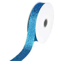 Nylon Metallic Glitter Ribbon, 7/8-inch, 25-yard