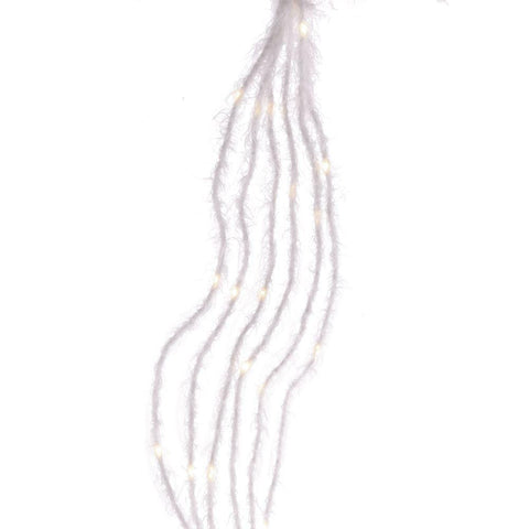 Furry Bendable Multi Strand White Lights, 7-Feet