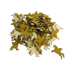 Unicorn Glitter Wood Favors, 2-1/4-Inch