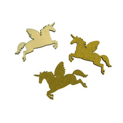 Unicorn Glitter Wood Favors, 2-1/4-Inch