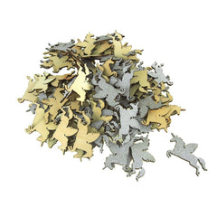 Unicorn Glitter Wood Favors, 2-1/4-Inch