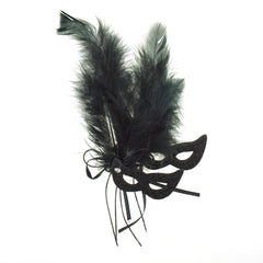 EVA Glitter Foam and Feather Masquerade Masks, 2-1/2-Inch