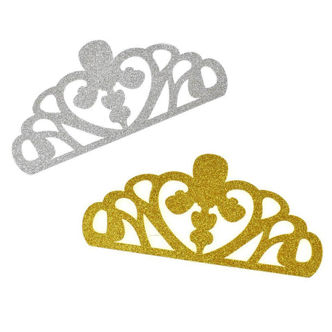 EVA Glitter Foam Tiara Crown Cut-Outs, 8-1/2-Inch, 10-Count