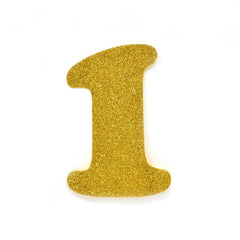 EVA Glitter Foam Letters and Numbers Cut Outs, 4-1/2-inch, 12-count