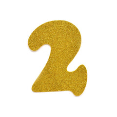 EVA Glitter Foam Letters and Numbers Cut Outs, 4-1/2-inch, 12-count