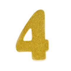 EVA Glitter Foam Letters and Numbers Cut Outs, 4-1/2-inch, 12-count