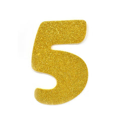 EVA Glitter Foam Letters and Numbers Cut Outs, 4-1/2-inch, 12-count