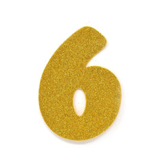 EVA Glitter Foam Letters and Numbers Cut Outs, 4-1/2-inch, 12-count