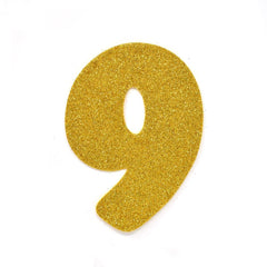 EVA Glitter Foam Letters and Numbers Cut Outs, 4-1/2-inch, 12-count