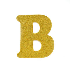 EVA Glitter Foam Letters and Numbers Cut Outs, 4-1/2-inch, 12-count