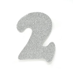 EVA Glitter Foam Letters and Numbers Cut Outs, 4-1/2-inch, 12-count