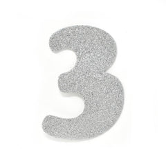 EVA Glitter Foam Letters and Numbers Cut Outs, 4-1/2-inch, 12-count