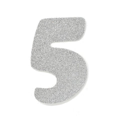 EVA Glitter Foam Letters and Numbers Cut Outs, 4-1/2-inch, 12-count