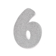 EVA Glitter Foam Letters and Numbers Cut Outs, 4-1/2-inch, 12-count